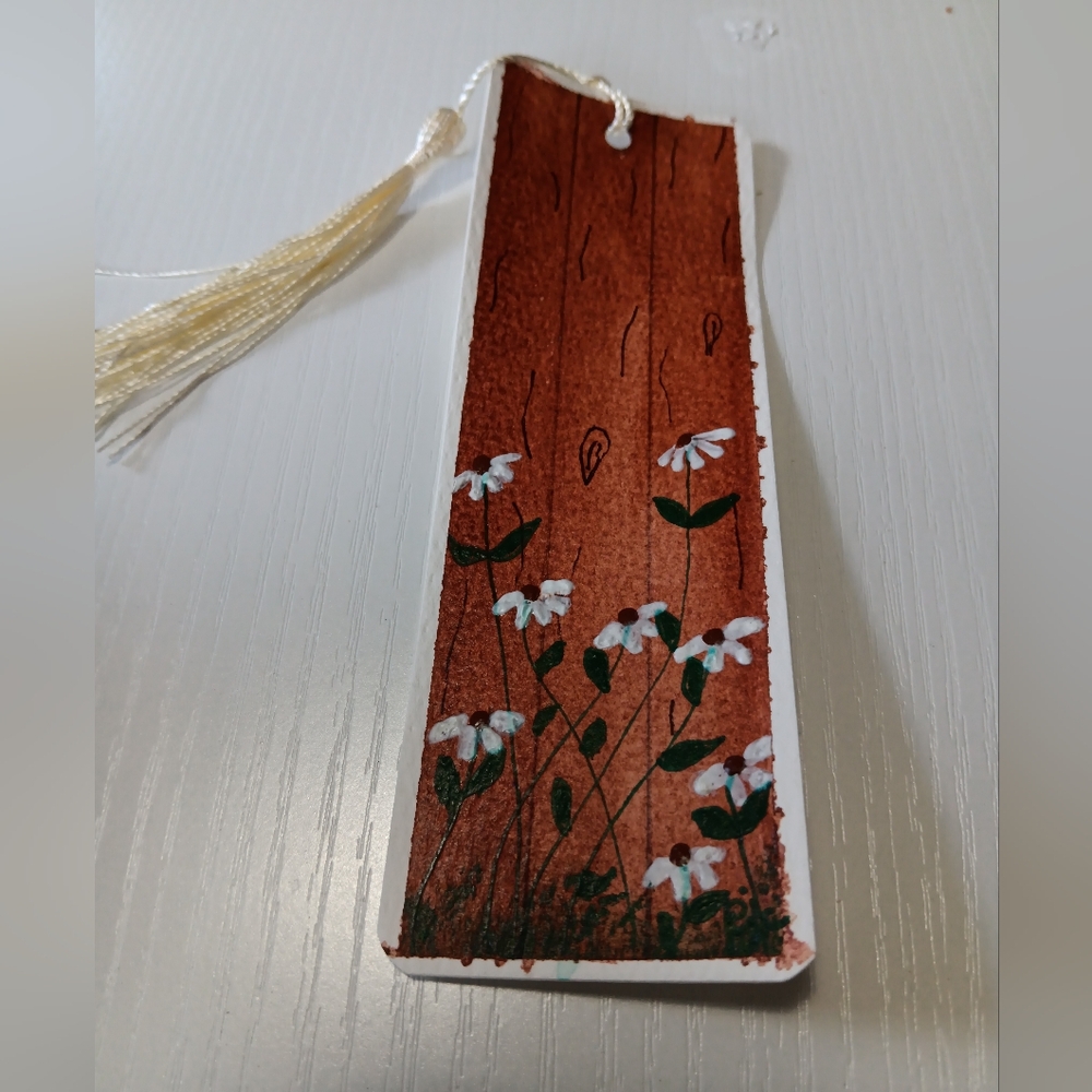 Handcrafted Floral Bookmark with Tassel